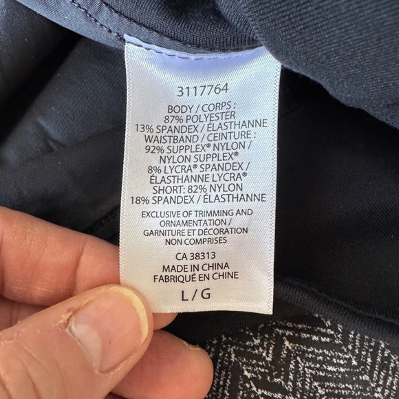 Tuff Athletics Women's Athletic Performance Skort Herringbone Pattern Gray Large - Picture 6 of 11